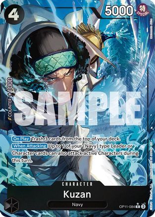 Kuzan (Alternate Art) (OP11-084) - [A Fist of Divine Speed] Foil