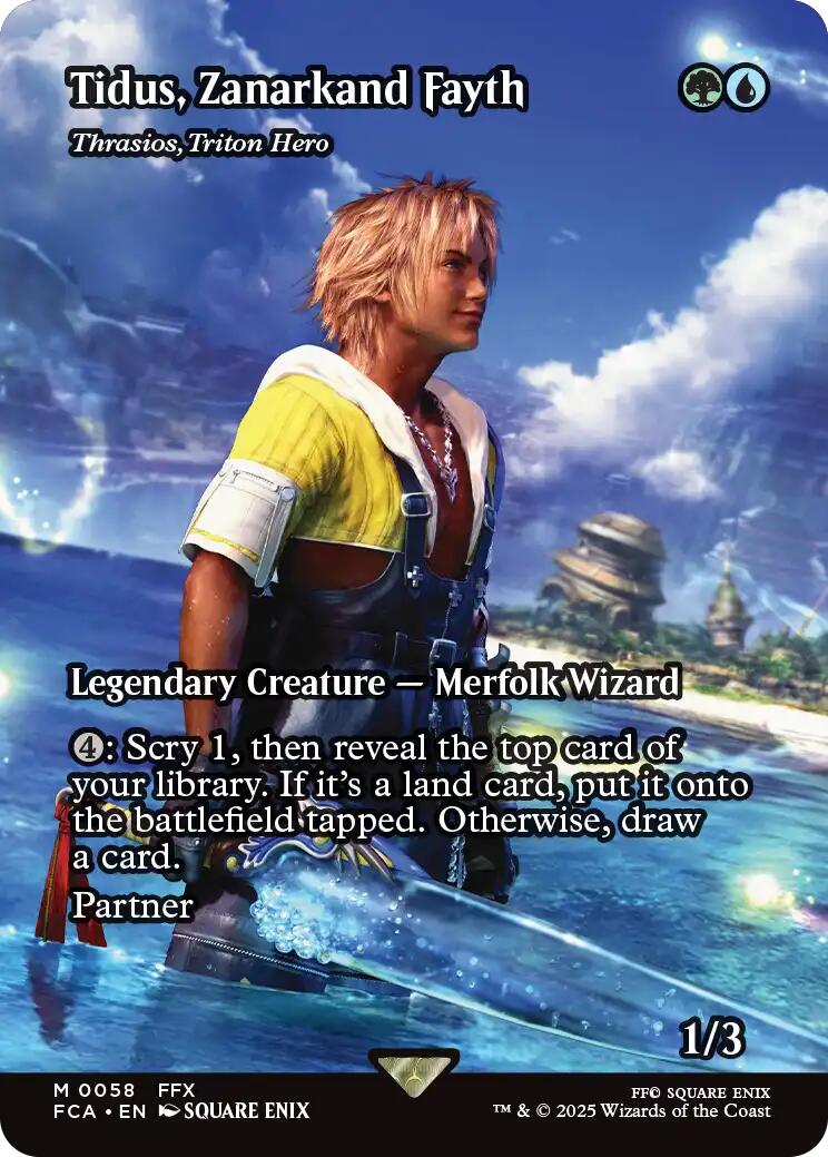 Tidus, Zanarkand Fayth - Thrasios, Triton Hero (Showcase) [FINAL FANTASY : Through the Ages] Foil