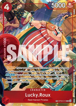 Lucky.Roux (TR) (OP09-015) - [A Fist of Divine Speed] Foil