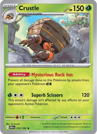 Crustle (012/182) [Scarlet & Violet: Destined Rivals] Reverse Holofoil