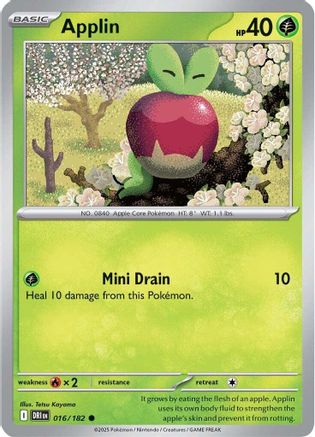 Applin (016/182) [Scarlet & Violet: Destined Rivals] Reverse Holofoil