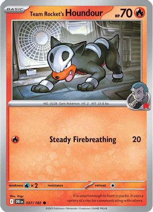 Team Rocket's Houndour (037/182) [Scarlet & Violet: Destined Rivals]