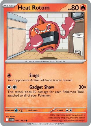 Heat Rotom (043/182) [Scarlet & Violet: Destined Rivals] Reverse Holofoil