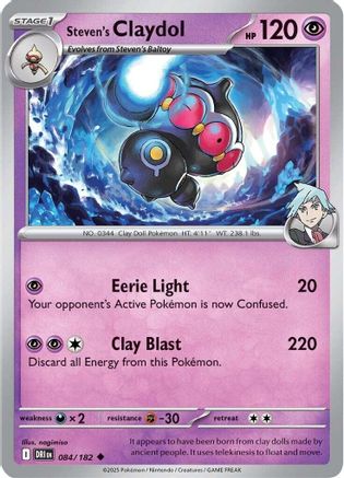 Steven's Claydol (084/182) [Scarlet & Violet: Destined Rivals]