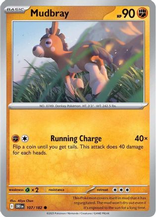Mudbray (107/182) [Scarlet & Violet: Destined Rivals] Reverse Holofoil