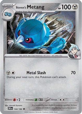Steven's Metang (144/182) [Scarlet & Violet: Destined Rivals] Reverse Holofoil
