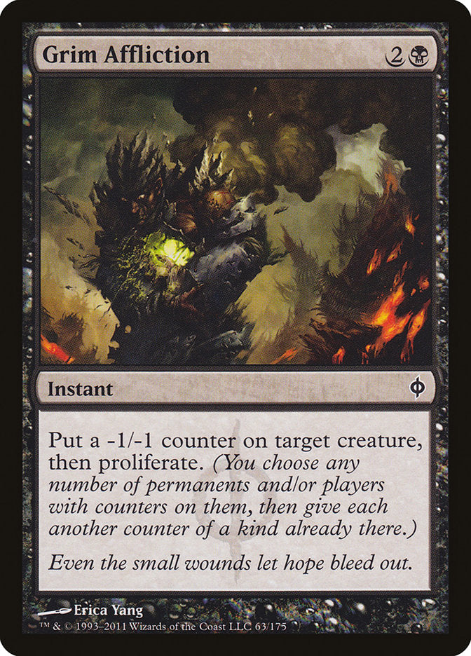 Grim Affliction [New Phyrexia] Foil