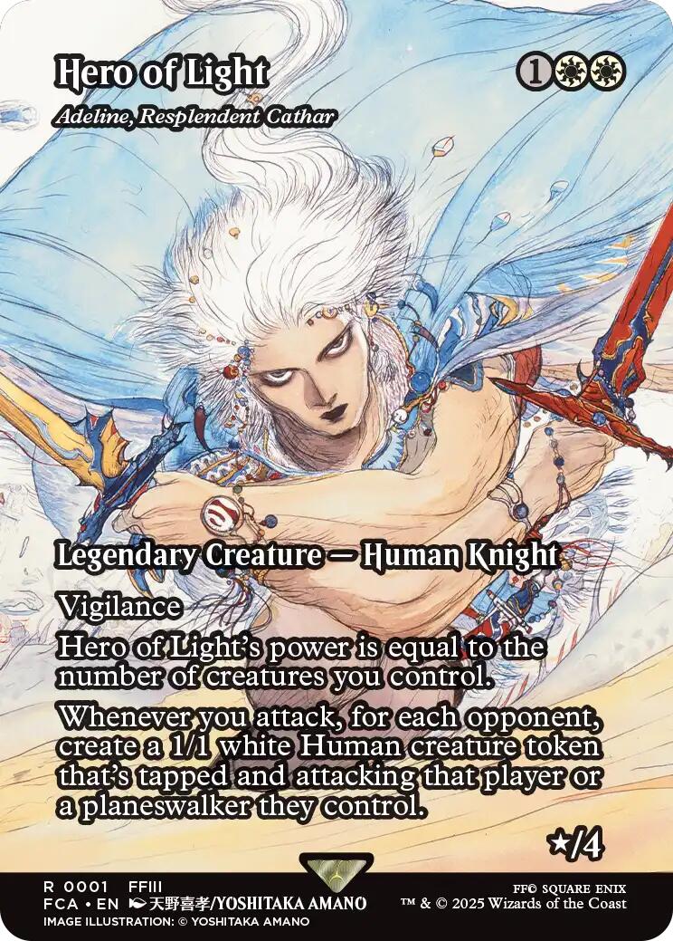 Hero of Light - Adeline, Resplendent Cathar (Showcase) [FINAL FANTASY : Through the Ages] Foil