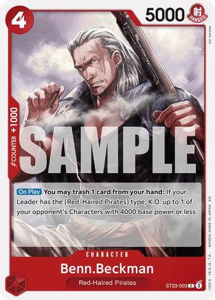 Benn.Beckman (ST23-003) - [Starter Deck 23: RED Shanks]
