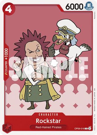 Rockstar (Reprint) (OP09-016) - [Starter Deck 23: RED Shanks]