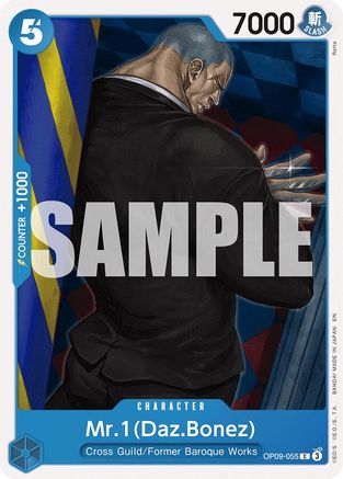 Mr.1(Daz.Bonez) (Reprint) (OP09-055) - [Starter Deck 25: BLUE Buggy]