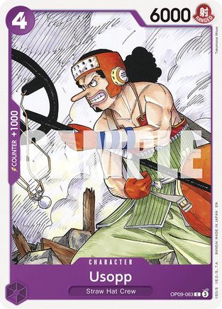 Usopp (Reprint) (OP09-063) - [Starter Deck 26: PURPLE/BLACK Monkey.D.Luffy]