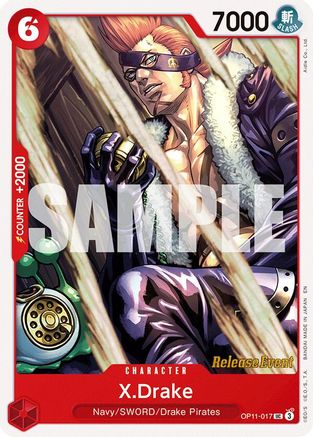 X.Drake (OP11-017) - [A Fist of Divine Speed Release Event Cards]