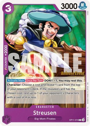 Streusen (OP11-074) - [A Fist of Divine Speed Release Event Cards]