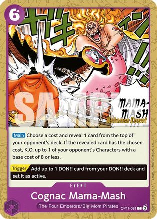 Cognac Mama-Mash (OP11-081) - [A Fist of Divine Speed Release Event Cards]
