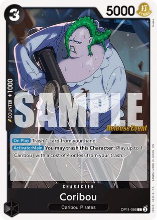 Coribou (OP11-086) - [A Fist of Divine Speed Release Event Cards]