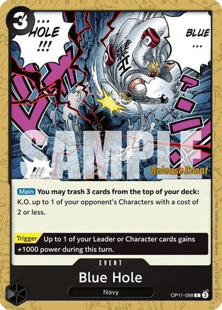 Blue Hole (OP11-098) - [A Fist of Divine Speed Release Event Cards]