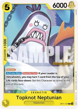 Topknot Neptunian (OP11-107) - [A Fist of Divine Speed Release Event Cards]