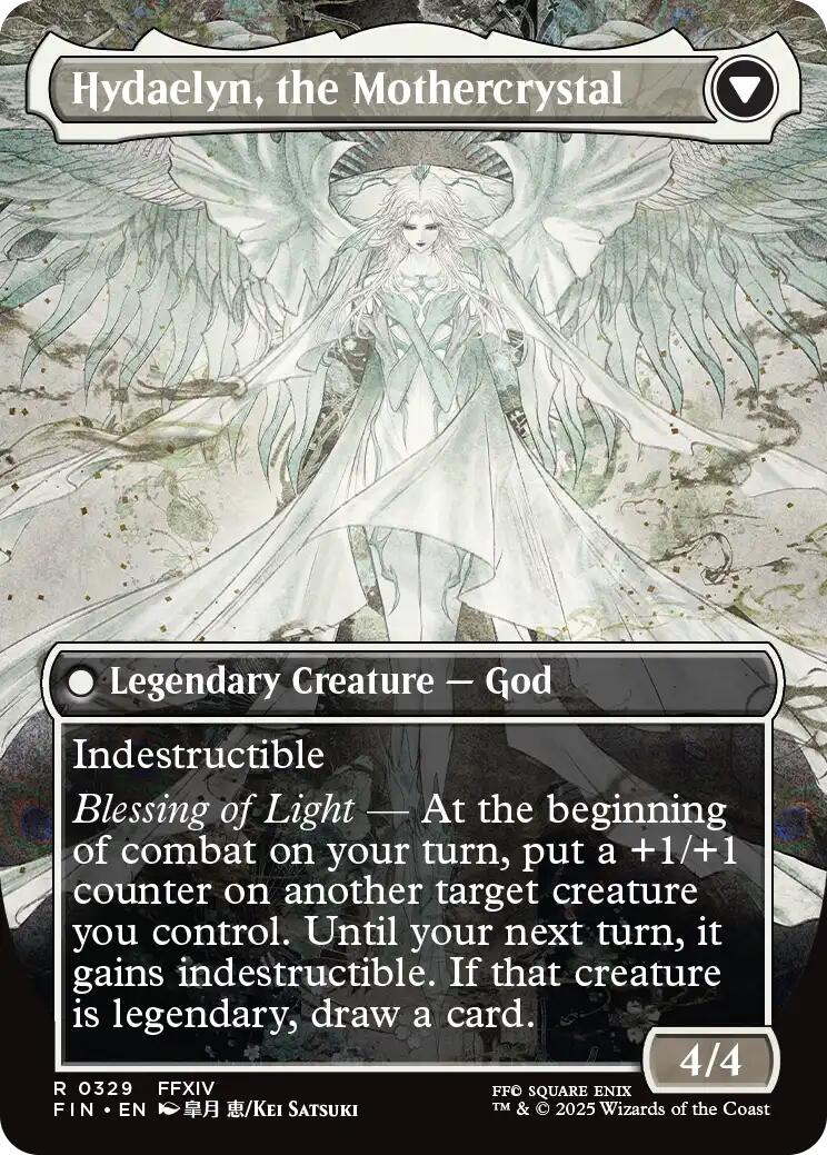 Venat, Heart of Hydaelyn // Hydaelyn, the Mothercrystal (Borderless) [FINAL FANTASY] Foil
