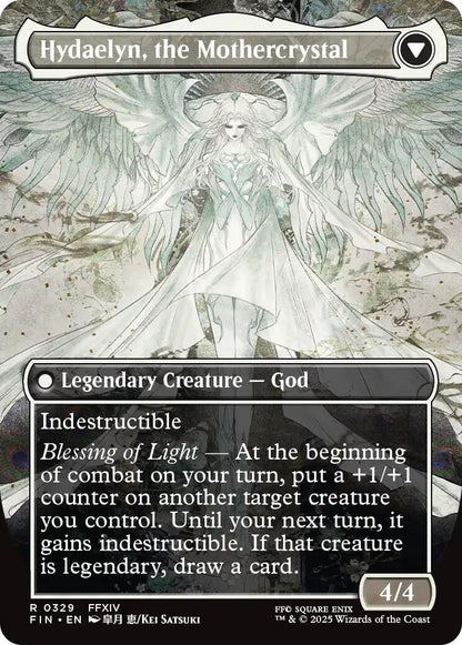 Venat, Heart of Hydaelyn // Hydaelyn, the Mothercrystal (Borderless) [FINAL FANTASY] Foil