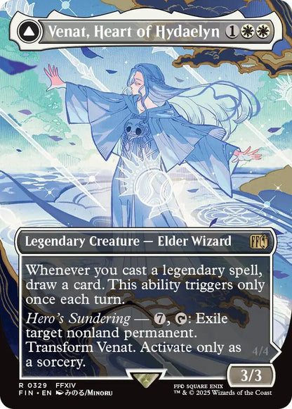 Venat, Heart of Hydaelyn // Hydaelyn, the Mothercrystal (Borderless) [FINAL FANTASY] Foil