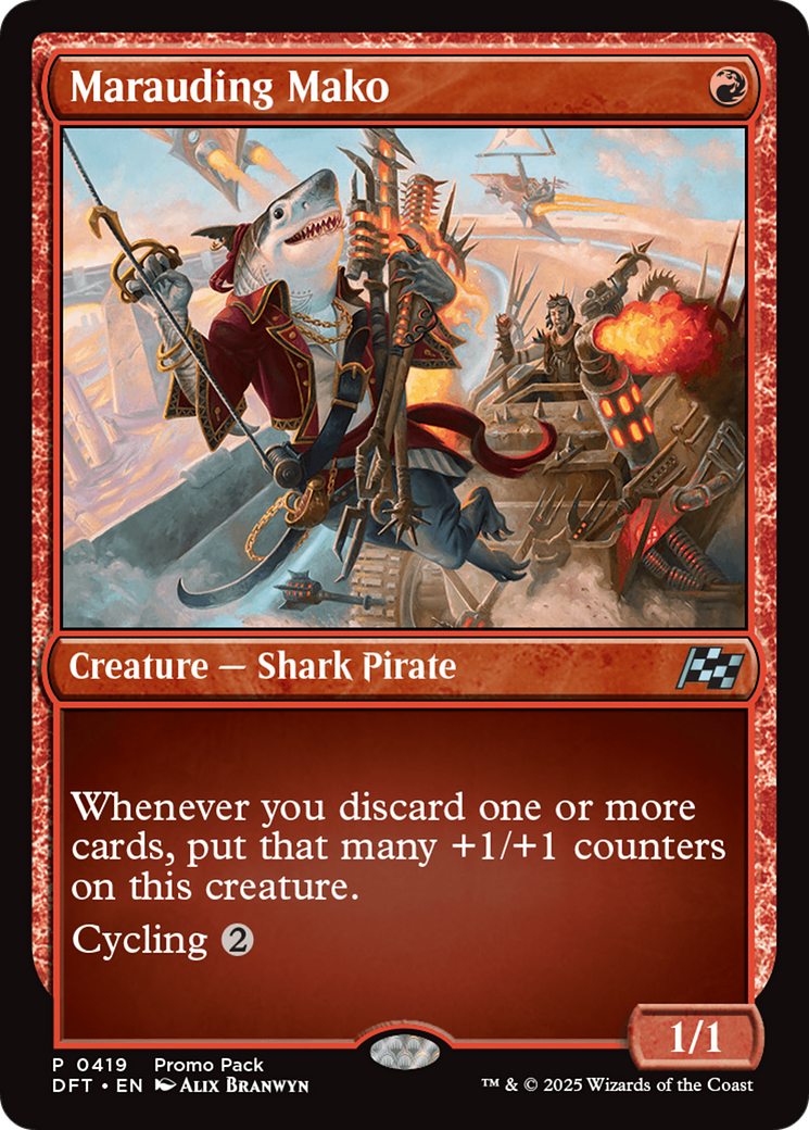 Marauding Mako (Promo Pack) [Aetherdrift Promos] Foil