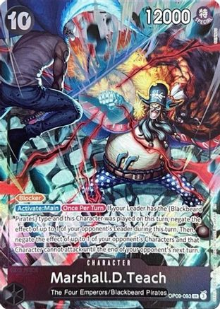 Marshall.D.Teach (093) (English Version 2nd Anniversary Set) (OP09-093) - [One Piece Promotion Cards] Foil