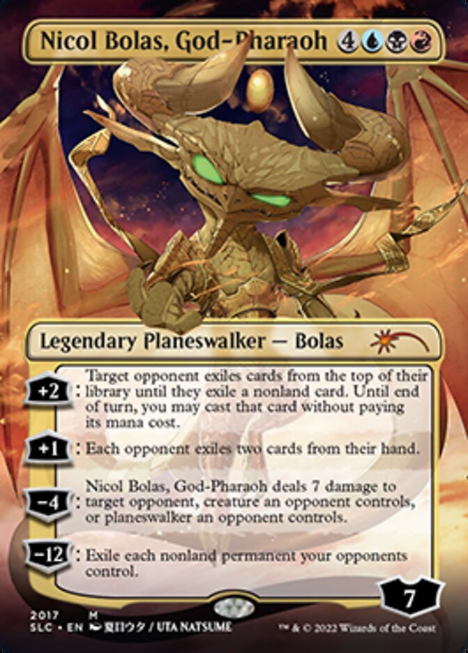 Nicol Bolas, God-Pharaoh (Borderless) [Secret Lair 30th Anniversary Countdown Kit] Foil