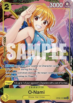 O-Nami (Beginners Deck Party [ST-23] - [ST-28] Winner Pack) (OP06-101) - [One Piece Promotion Cards] Foil