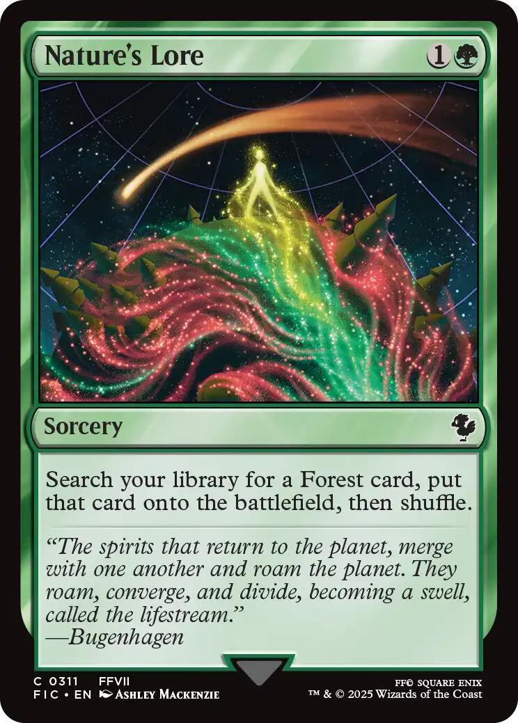 Nature's Lore (Surge Foil) [FINAL FANTASY Commander]