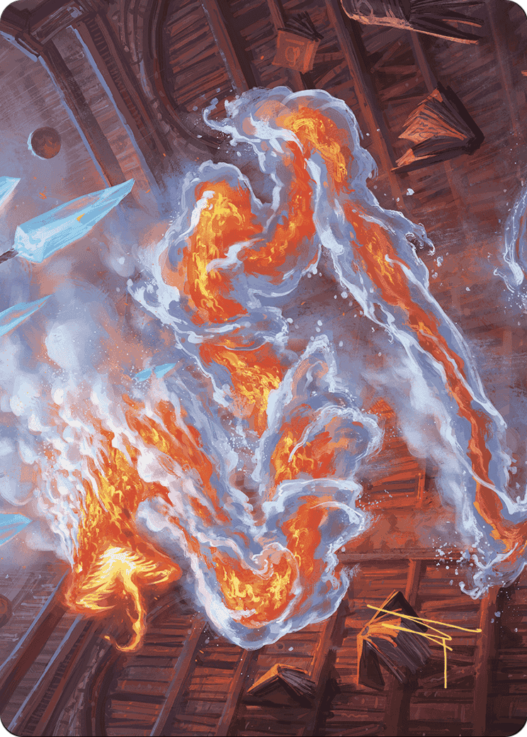 Scalding Viper // Scalding Viper  [Wilds of Eldraine Art Series] (Borderless)