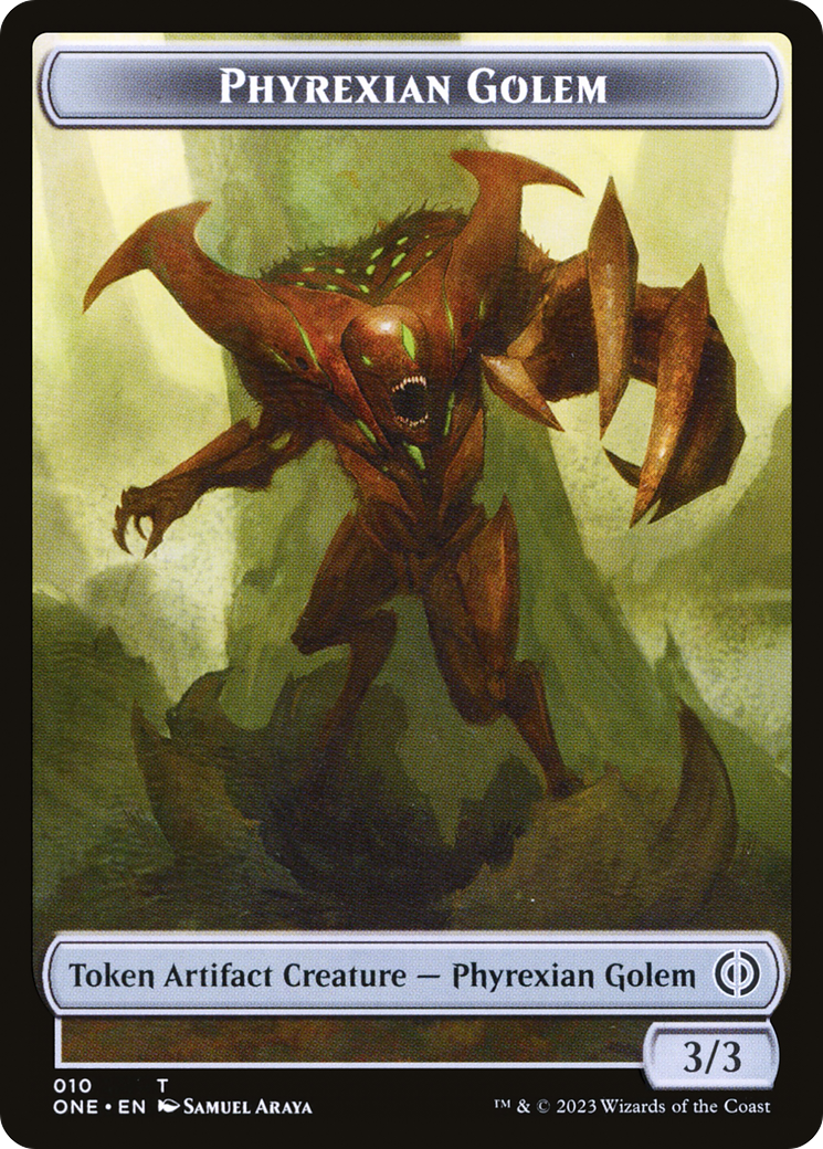 Phyrexian Golem  [Phyrexia: All Will Be One Tokens] Foil