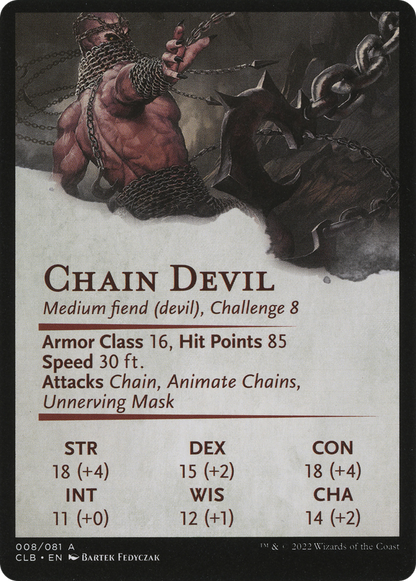 Chain Devil // Chain Devil  [Battle for Baldur's Gate Art Series] (Borderless)
