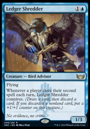 Ledger Shredder (Promo Pack) [Streets of New Capenna Promos] Foil