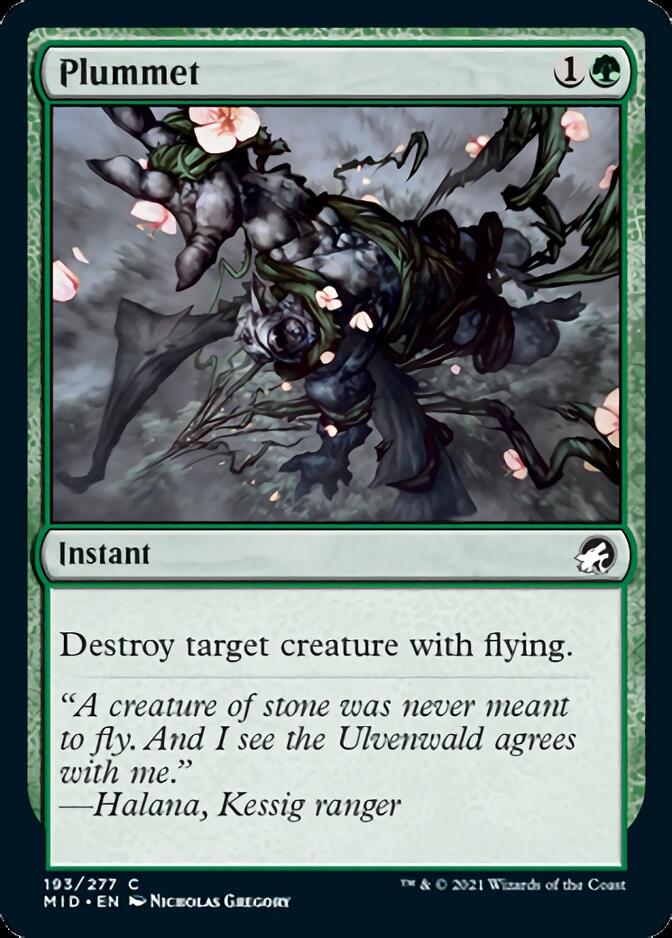 Plummet [Innistrad: Midnight Hunt] Foil