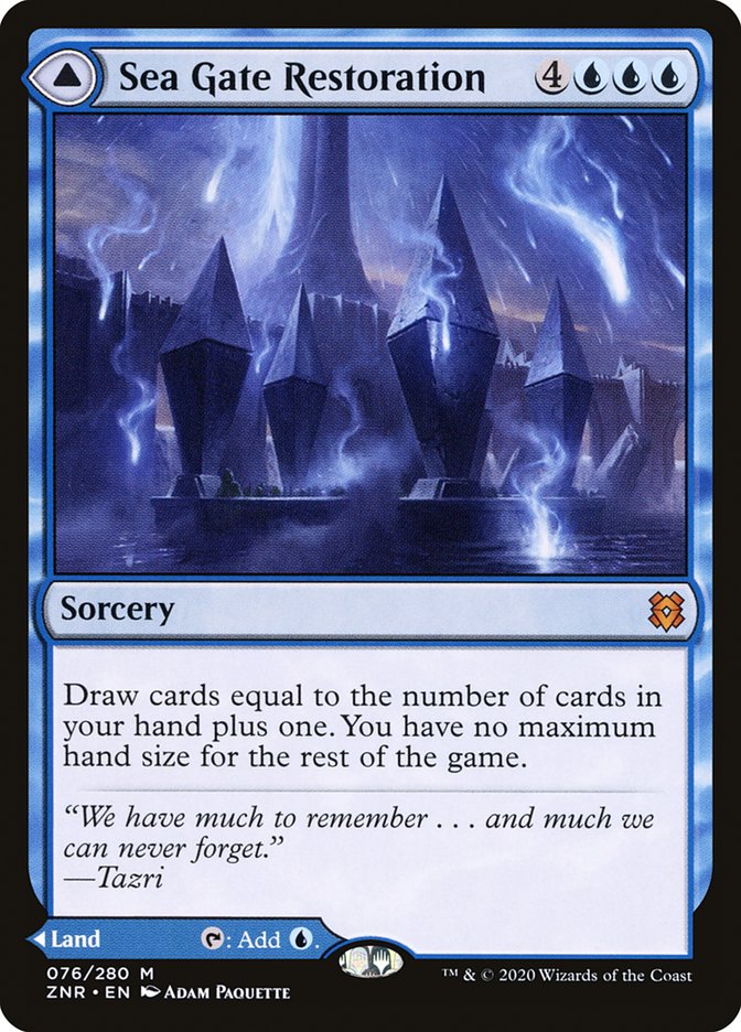 Sea Gate Restoration // Sea Gate, Reborn [Zendikar Rising] Foil