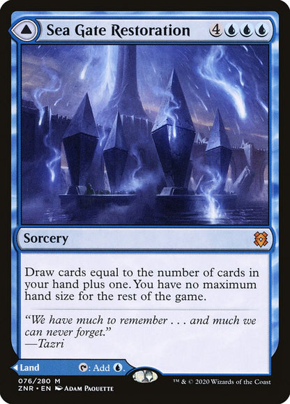 Sea Gate Restoration // Sea Gate, Reborn [Zendikar Rising] Foil