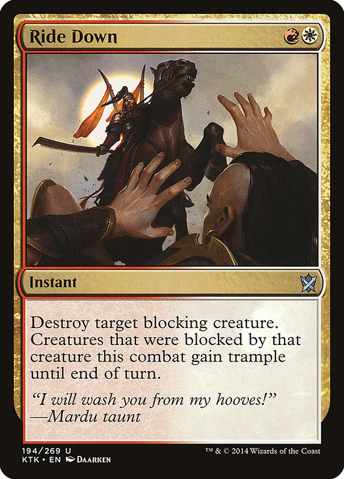 Ride Down [Khans of Tarkir] Foil