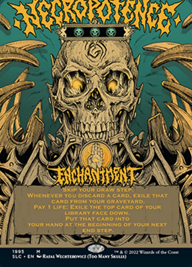 Necropotence (Borderless Alternate Art) [Secret Lair 30th Anniversary Countdown Kit] Foil