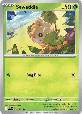 Sewaddle 001/086  SV White Flare - Common