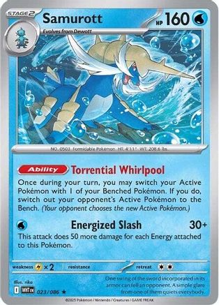 Samurott (020/086) [Scarlet & Violet: White Flare] Reverse Holofoil