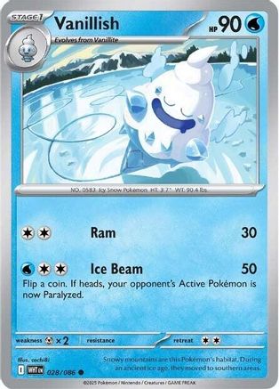 Vanillish (025/086) [Scarlet & Violet: White Flare] Reverse Holofoil