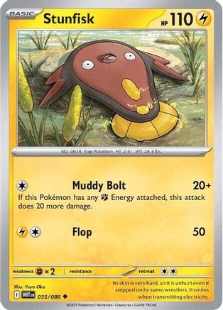 Stunfisk 032/086  SV White Flare - Uncommon