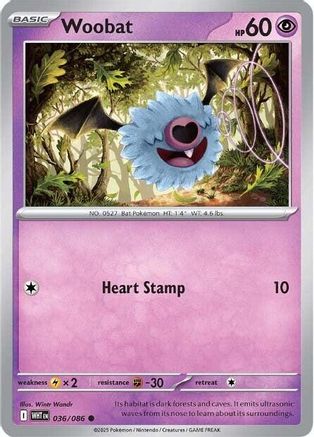 Woobat (033/086) [Scarlet & Violet: White Flare] Reverse Holofoil