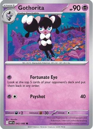 Gothorita 039/086  - Reverse Holofoil SV White Flare - Common