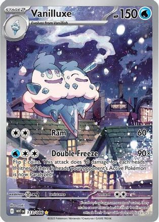 Vanilluxe 110/086  - Holofoil SV White Flare - Illustration Rare