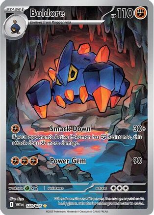 Boldore 126/086  - Holofoil SV White Flare - Illustration Rare