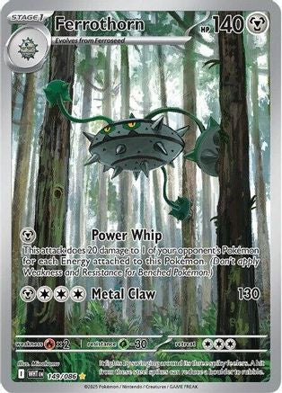 Ferrothorn 145/086  - Holofoil SV White Flare - Illustration Rare