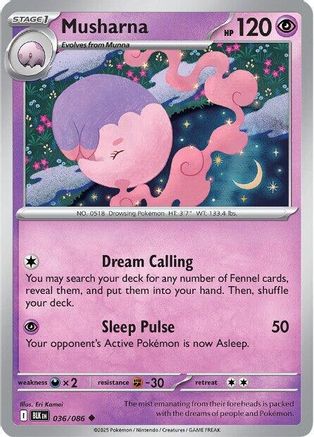 Musharna (039/086) [Scarlet & Violet: Black Bolt]