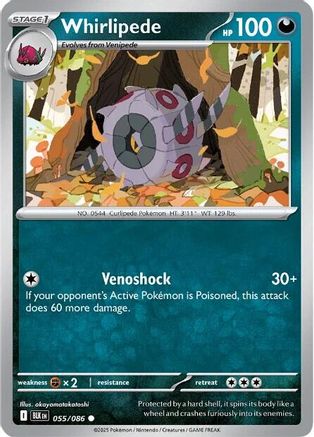Whirlipede (058/086) [Scarlet & Violet: Black Bolt] Reverse Holofoil